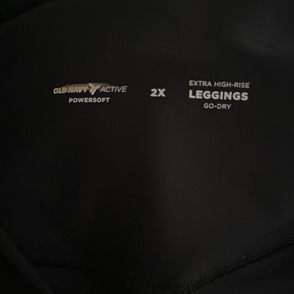 NWT! Black Extra High-Waisted Leggings - Size 2X 🪕 - Picture 6 of 10